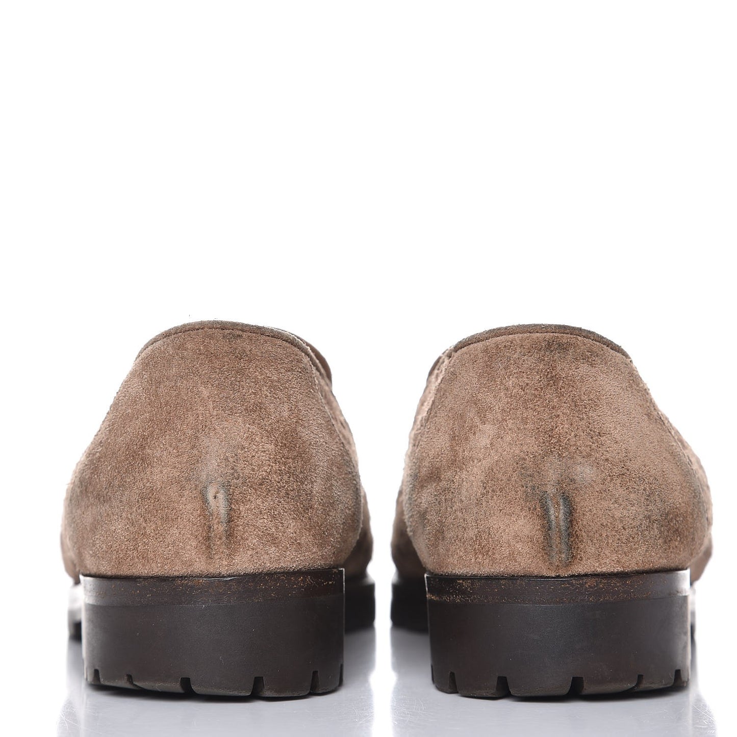 BOTTEGA Suede Intrecciato Penny Loafers 8.5