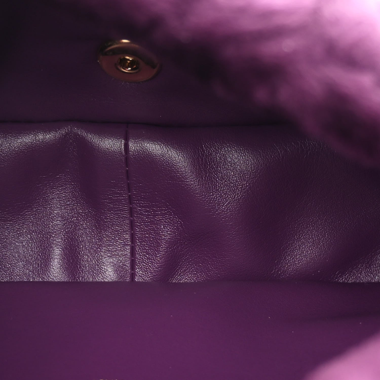 Chanel Shearling Lambskin Quilted Flap Purple 5 of 10