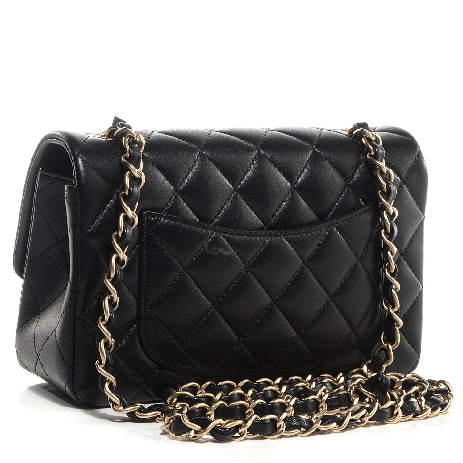 Chanel Lambskin Quilted New Mini Flap Black 3 of 11