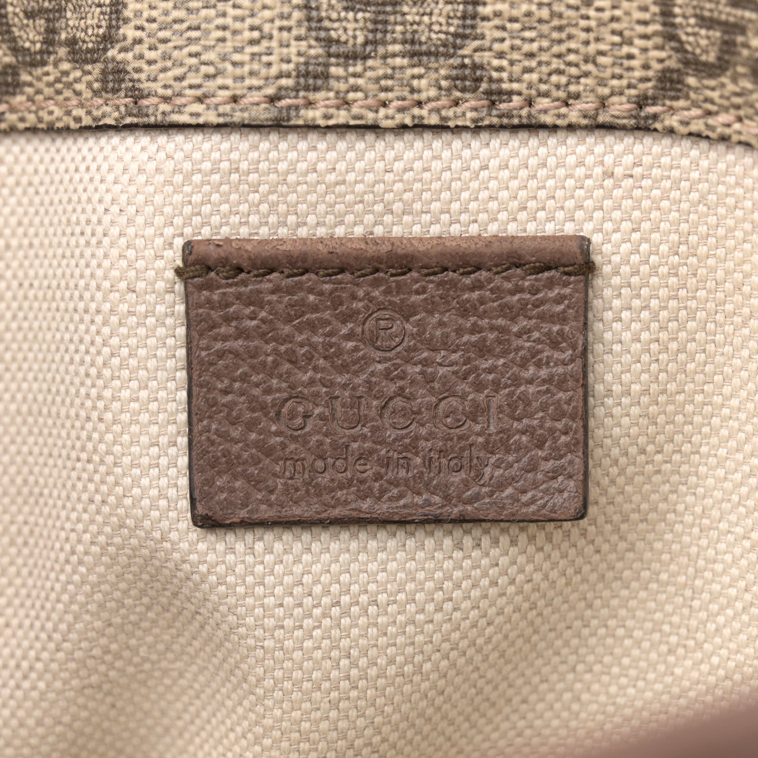 Gucci GG Supreme Monogram Neo Vintage Web Belt Bag Brown 6 of 12