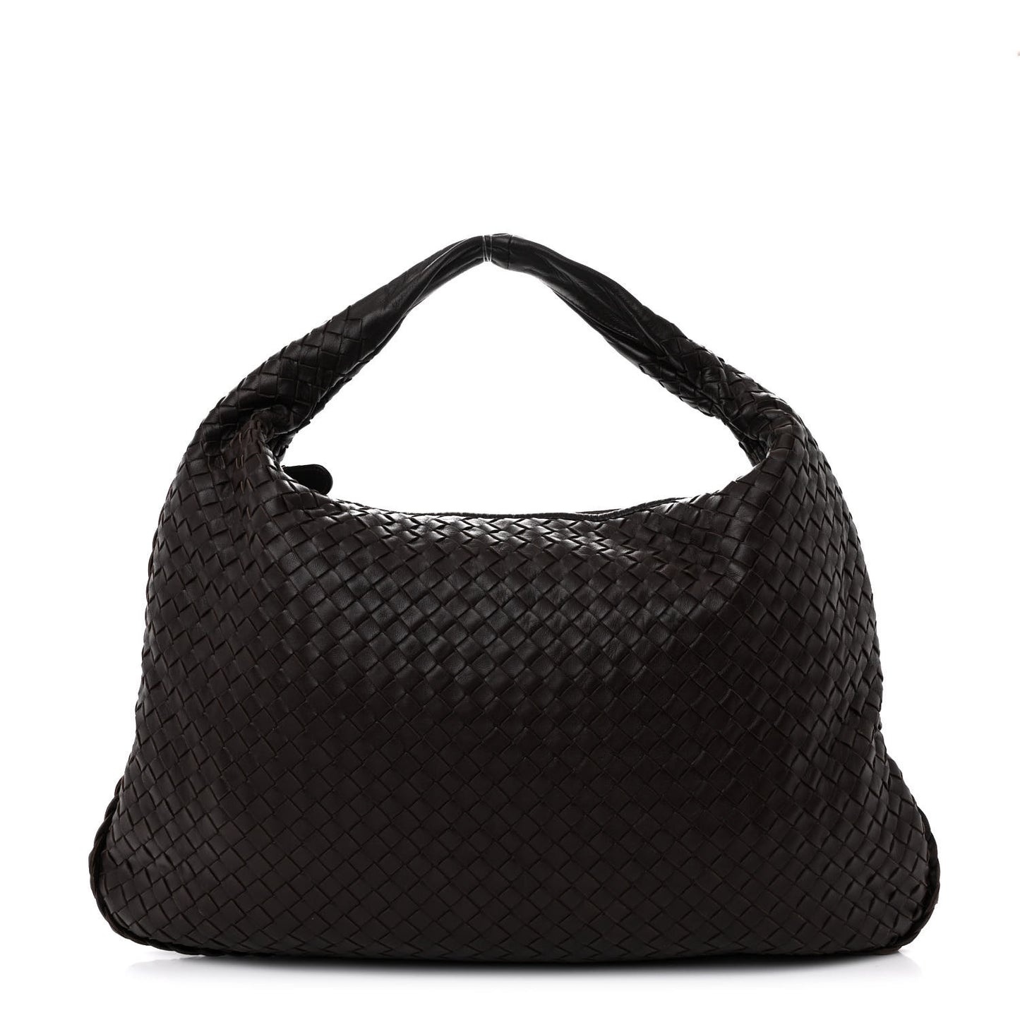 Nappa Intrecciato Large Veneta Hobo Ebano