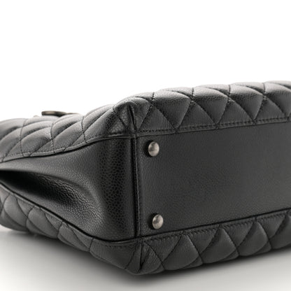 Chanel Caviar Quilted Small City Shopping Tote Black 9 of 10