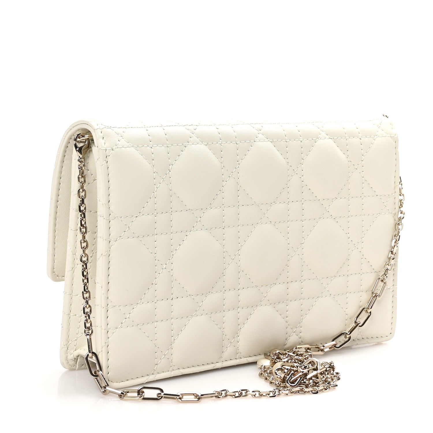 Christian Dior Lambskin Cannage Chain My Dior Daily Chain Pouch Latte 3 of 10