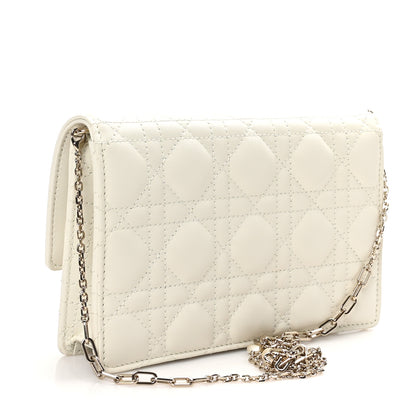 Christian Dior Lambskin Cannage Chain My Dior Daily Chain Pouch Latte 3 of 10