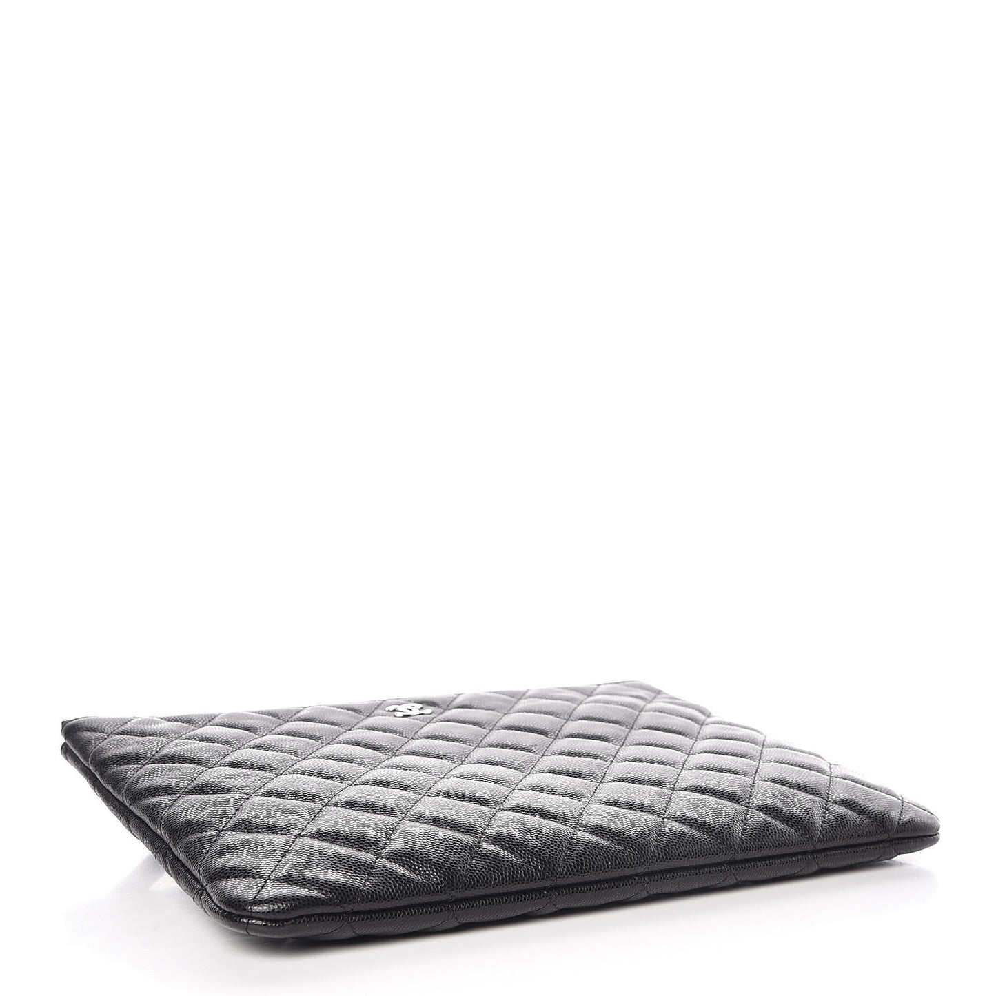 Caviar Quilted Medium Cosmetic Case Black