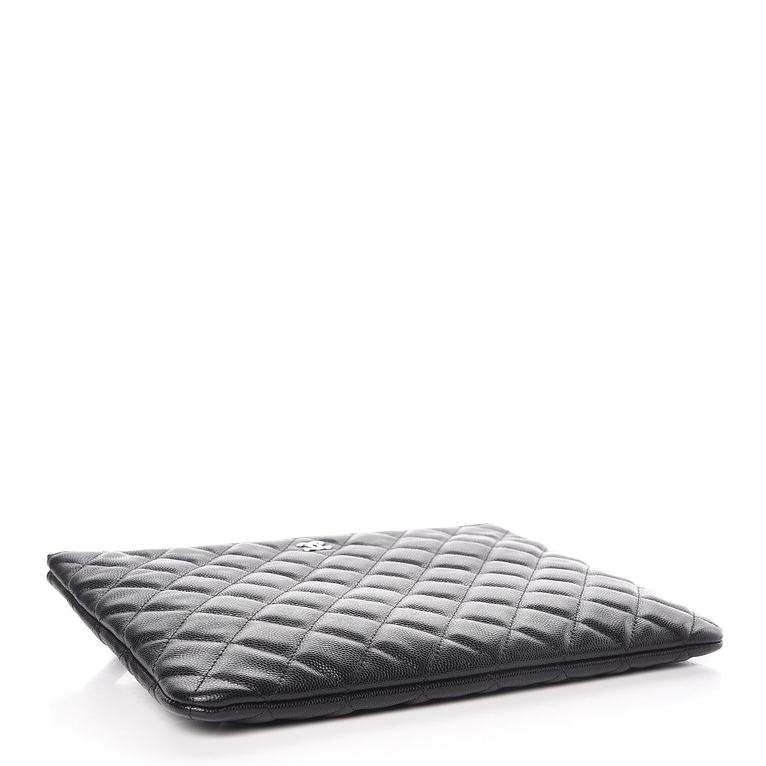 Chanel Caviar Quilted Medium Cosmetic Case Black 4 of 8
