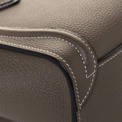 Celine Drummed Calfskin Nano Luggage Souris 11 of 14