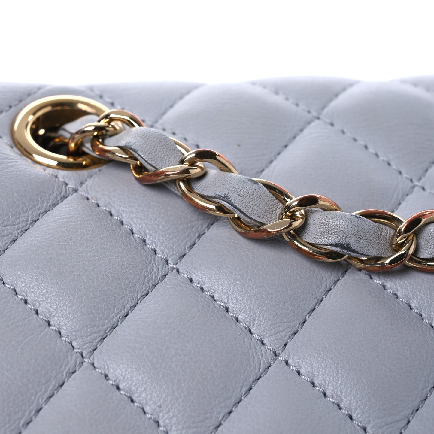 Calfskin Quilted Small Urban Spirit Backpack Grey