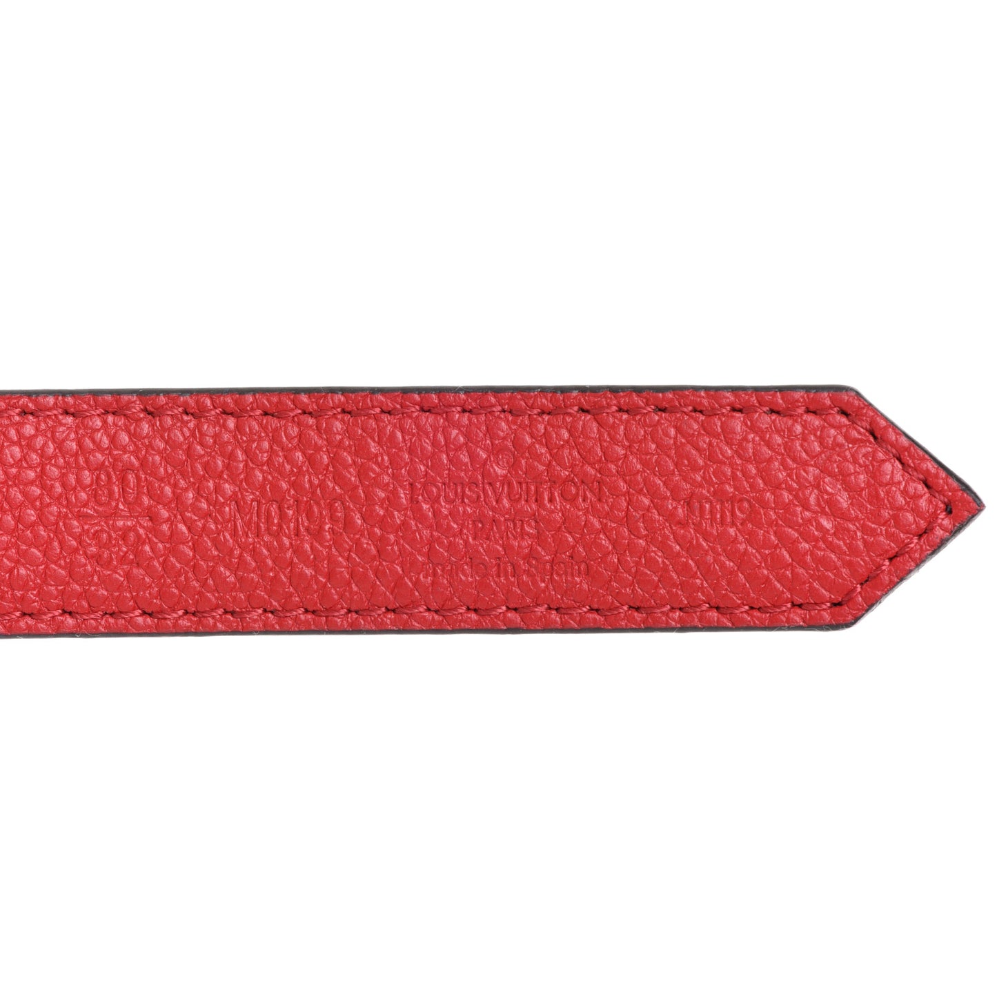 Monogram 20mm LV Circle Reversible Belt 80 32 Red