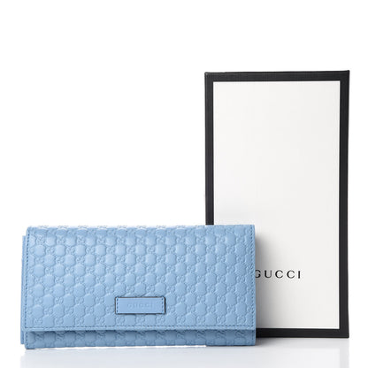 Gucci Soft Microguccissima Continental Wallet Mineral Blue 12 of 12