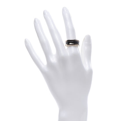 Bulgari 18K Rose Gold Black Ceramic B.Zero1 Two-Band Ring 53 6.25 2 of 6