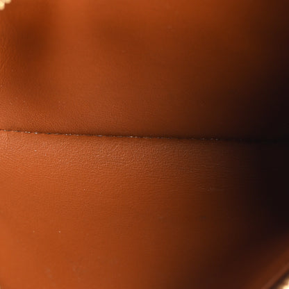 Celine Smooth Calfskin Cuir Triomphe Coin and Card Pouch With Hook Tan 5 of 8