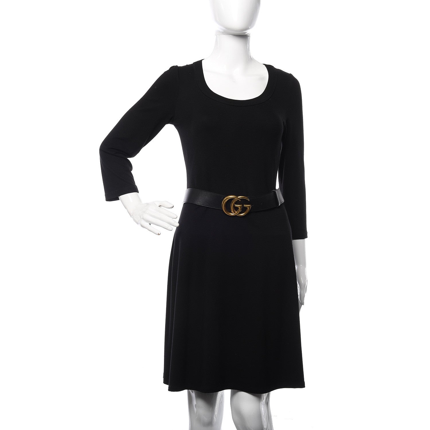 Gucci Calfskin Double G 40mm Belt 90 36 Black 2 of 6