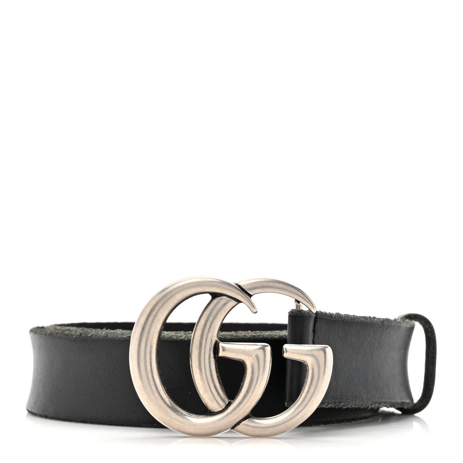 Gucci Faded Calfskin Double G 30mm Belt 70 28 Black 1 of 5