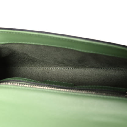 Gucci Senna Calfskin Petite GG Top Handle Shoulder Bag Green Soil Grass 5 of 10