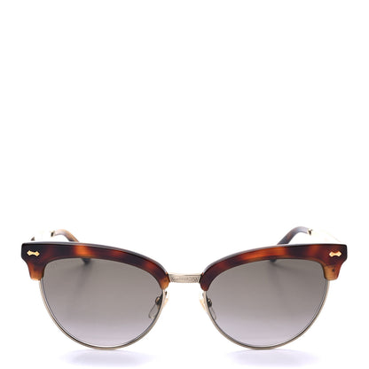 Gucci Acetate Damascato Cat Eye Sunglasses GG0055S Tortoise Gold 2 of 8