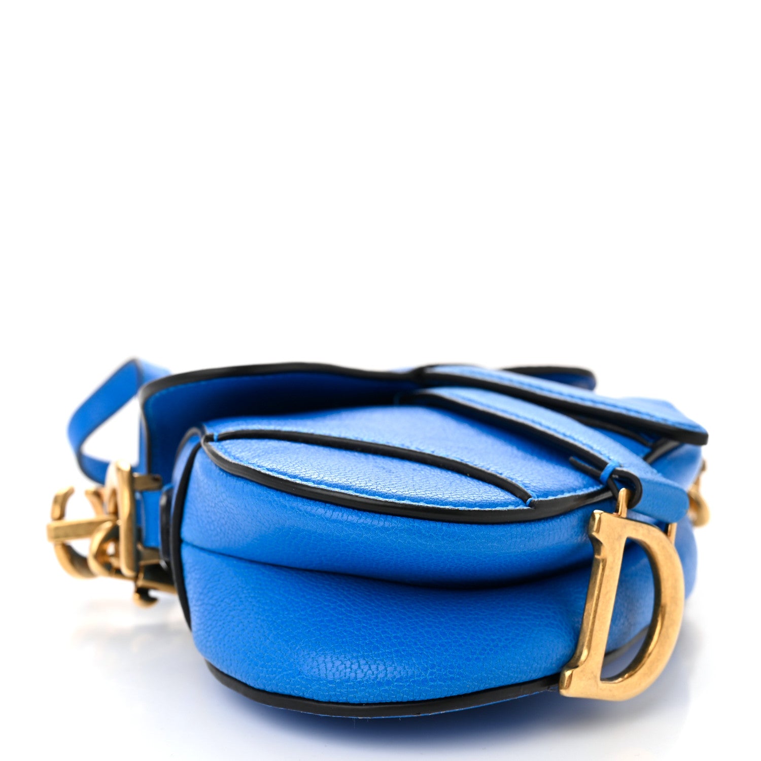 Christian Dior Micro Saddle Bag With Strap Blue 4 of 10