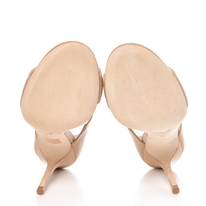 Jimmy Choo Kid Tallow Sandals 38.5 Nude 7 of 14