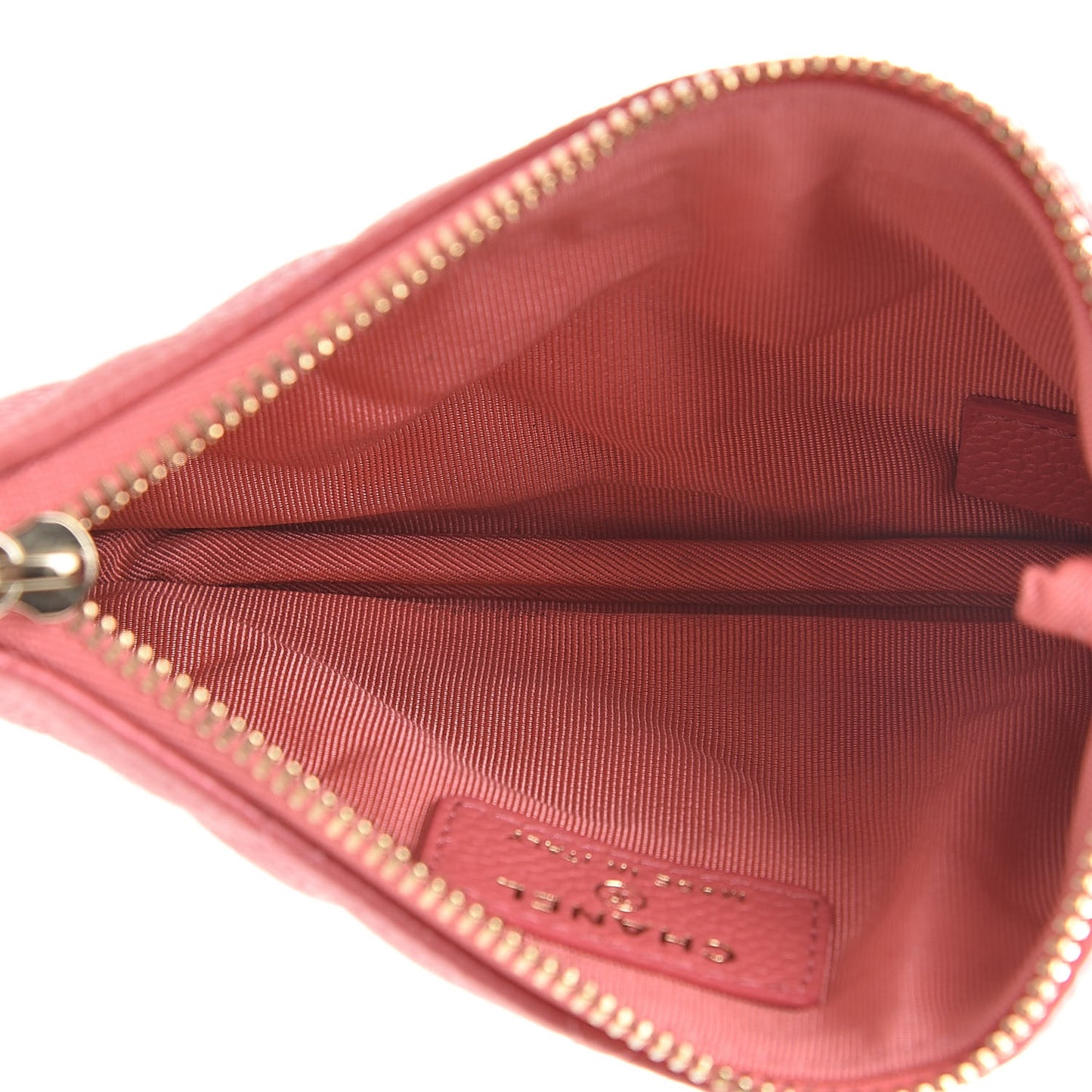 Caviar Quilted Small Cosmetic Case Pink