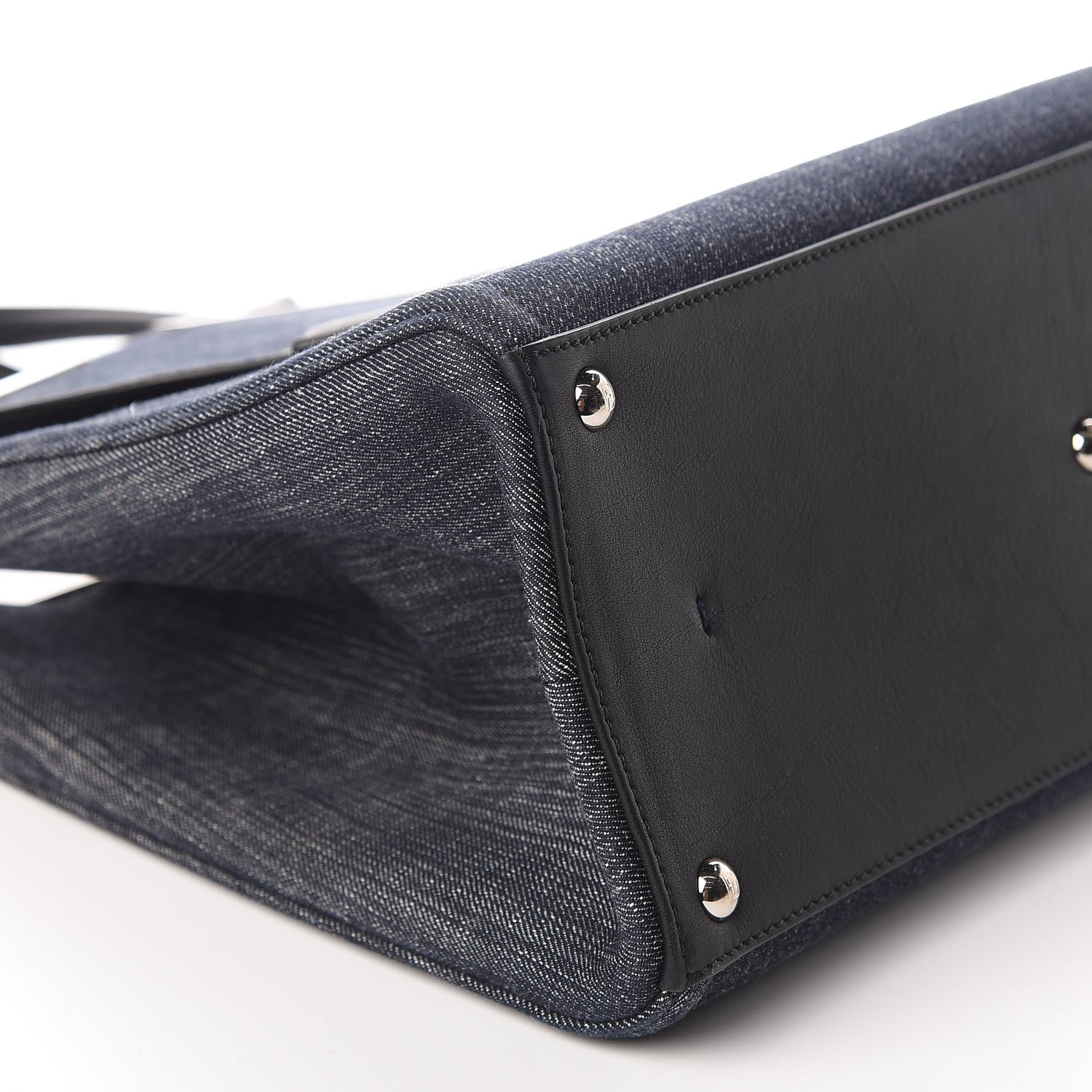 Fendi Denim Large 3Jours Tote Blue 6 of 11