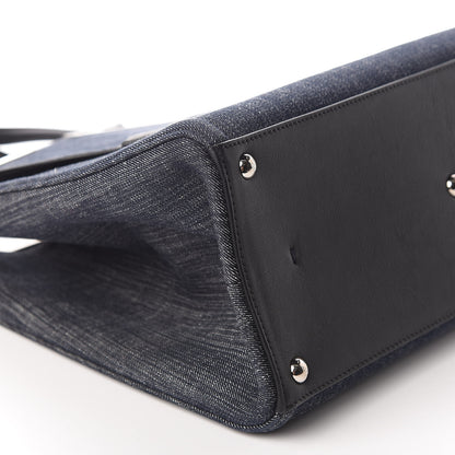 Fendi Denim Large 3Jours Tote Blue 6 of 11