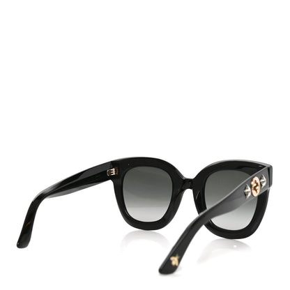 Gucci Round Frame Star Sunglasses GG0208S Black 4 of 7