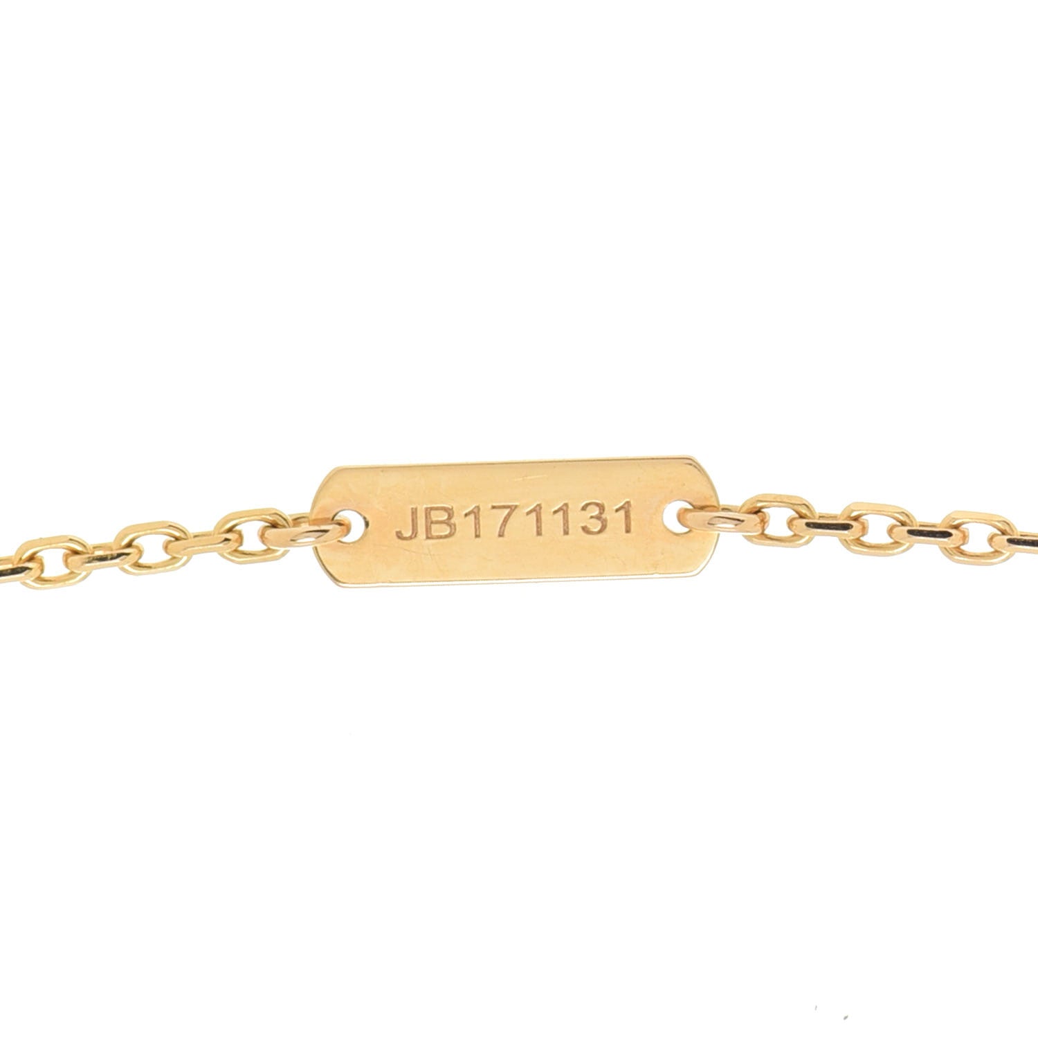 Van Cleef & Arpels 18K Yellow Gold Mother of Pearl Vintage Alhambra Pendant Necklace 5 of 5