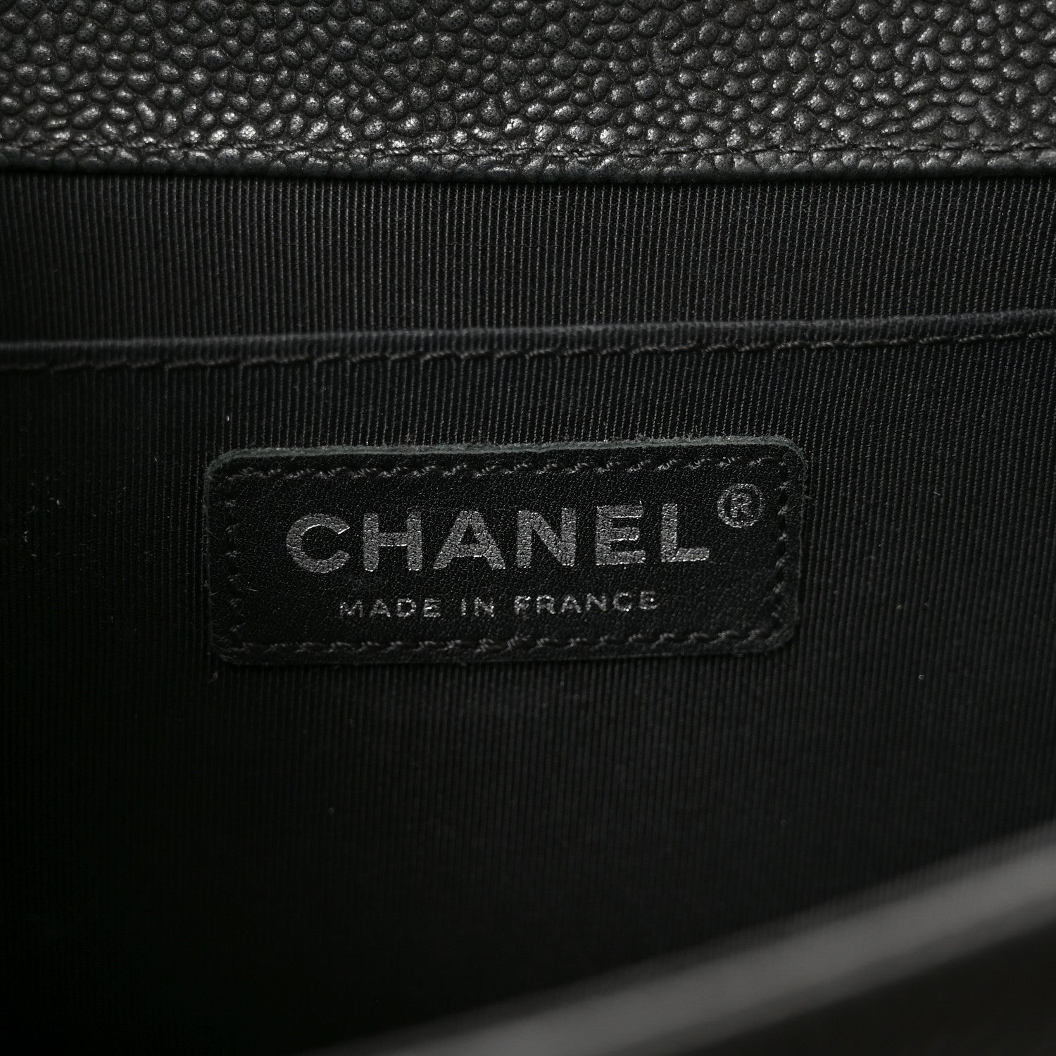 Chanel Iridescent Caviar Quilted Medium Boy Flap Black 6 of 11