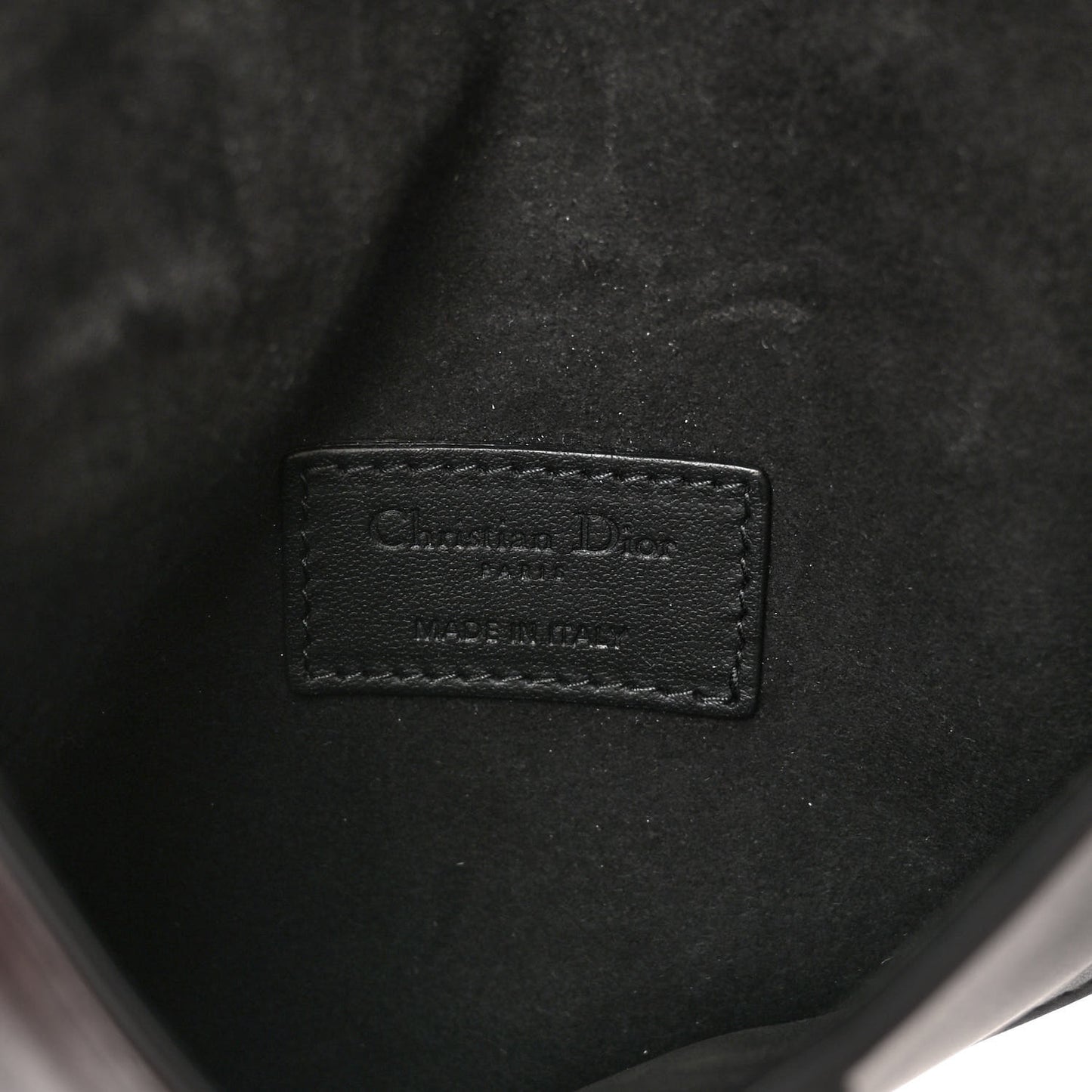 Ultra Matte Calfskin Saddle Belt Bag Black