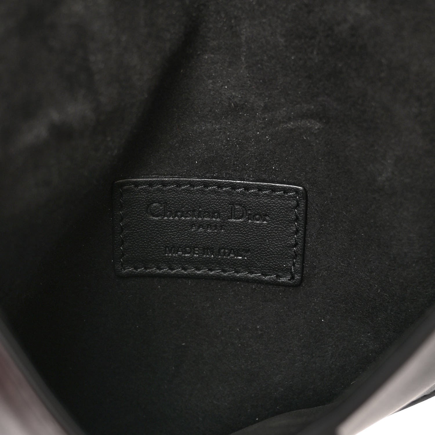 Christian Dior Ultra Matte Calfskin Saddle Belt Bag Black 6 of 10