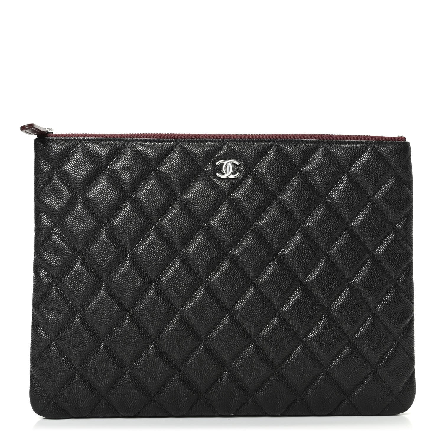 Chanel Caviar Quilted Medium Cosmetic Case Black 1 of 7