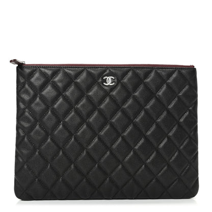 Chanel Caviar Quilted Medium Cosmetic Case Black 1 of 7