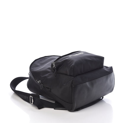 Burberry Nylon Logo Print Backpack Black 4 of 9