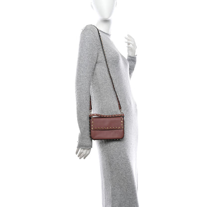 Valentino Garavani Grainy Calfskin Rockstud Crossbody Pouch Poudre 2 of 9