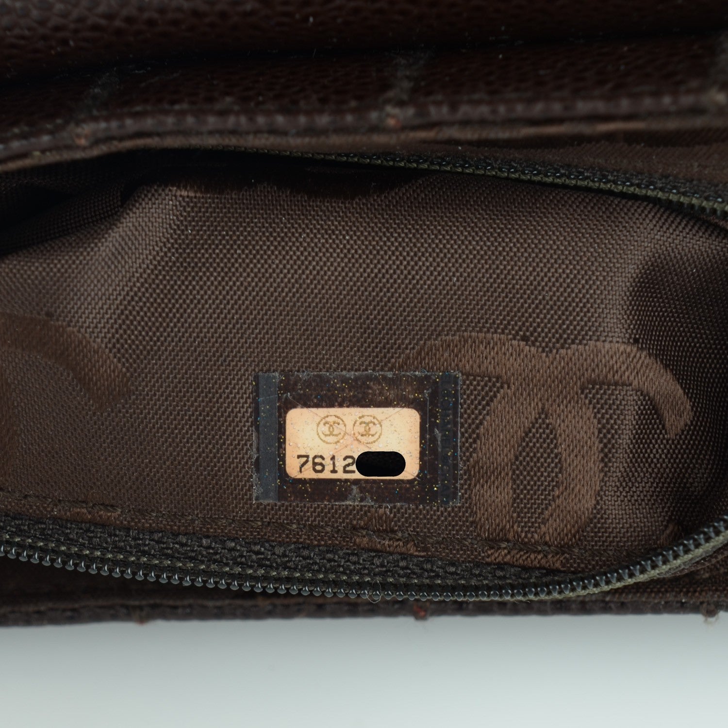 Chanel Caviar Square Stitched Small Flap Dark Brown 8 of 8