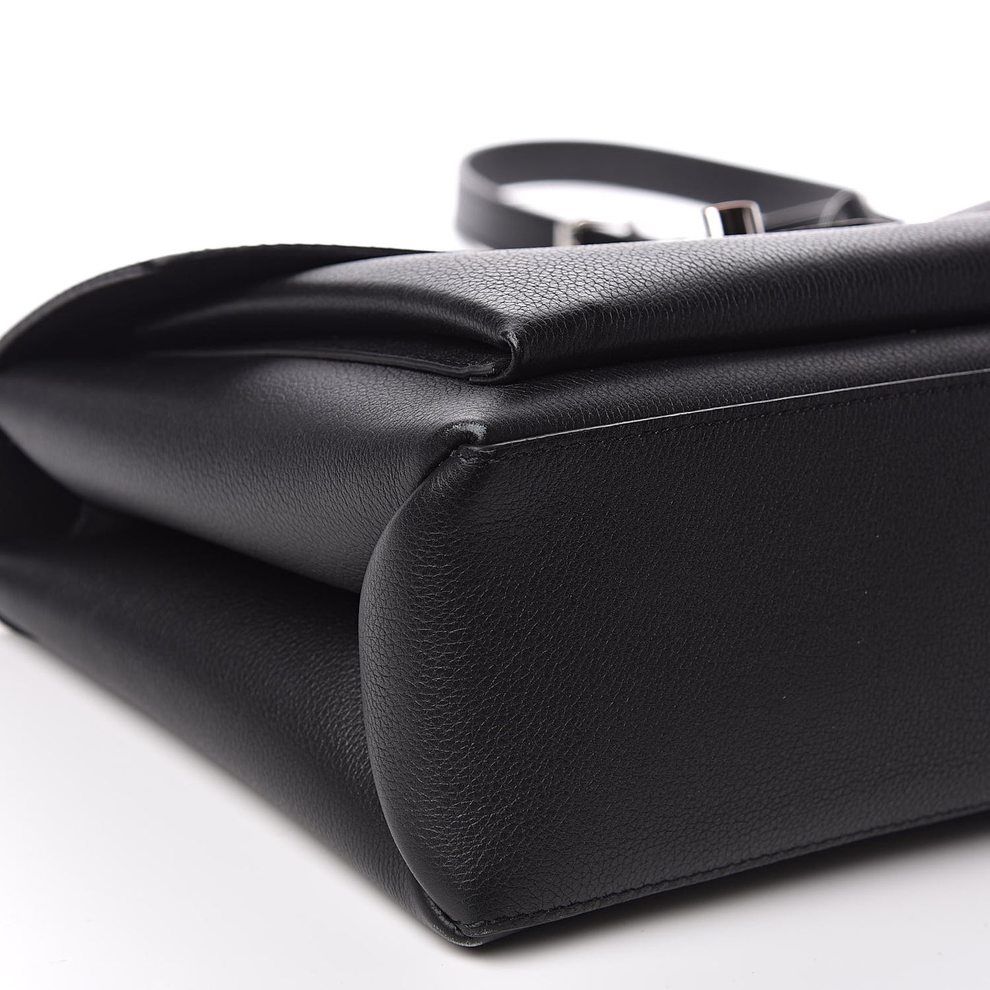 Soft Calfskin My Lockme Top Handle Black