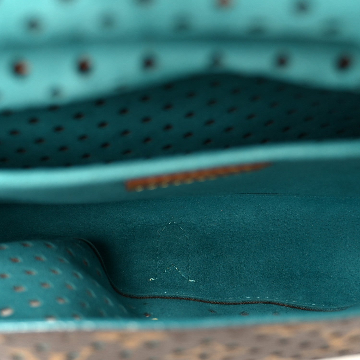 Louis Vuitton Monogram SC Flore Saumur Teal 6 of 10