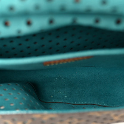 Louis Vuitton Monogram SC Flore Saumur Teal 6 of 10