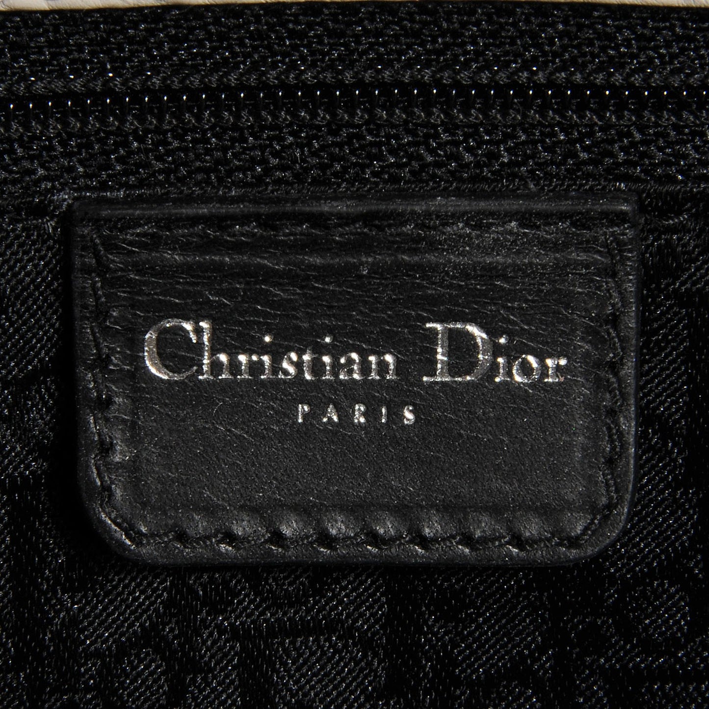 Calfskin Cannage Stitched East West Lady Dior White