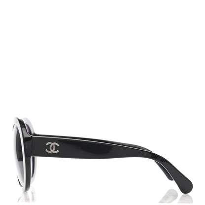Chanel Oval CC Sunglasses 5372 Black 3 of 4