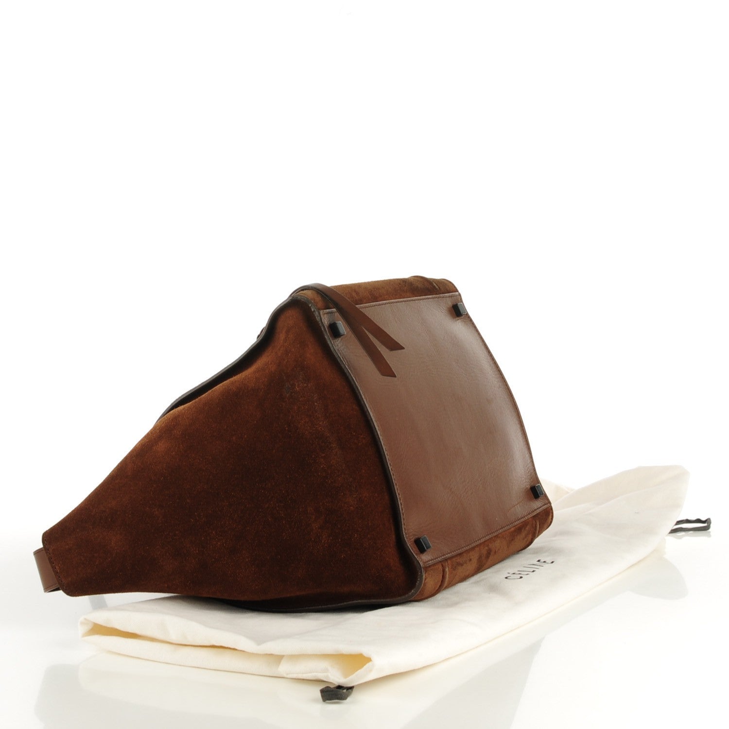 Celine Suede Medium Phantom Luggage Olive 4 of 7