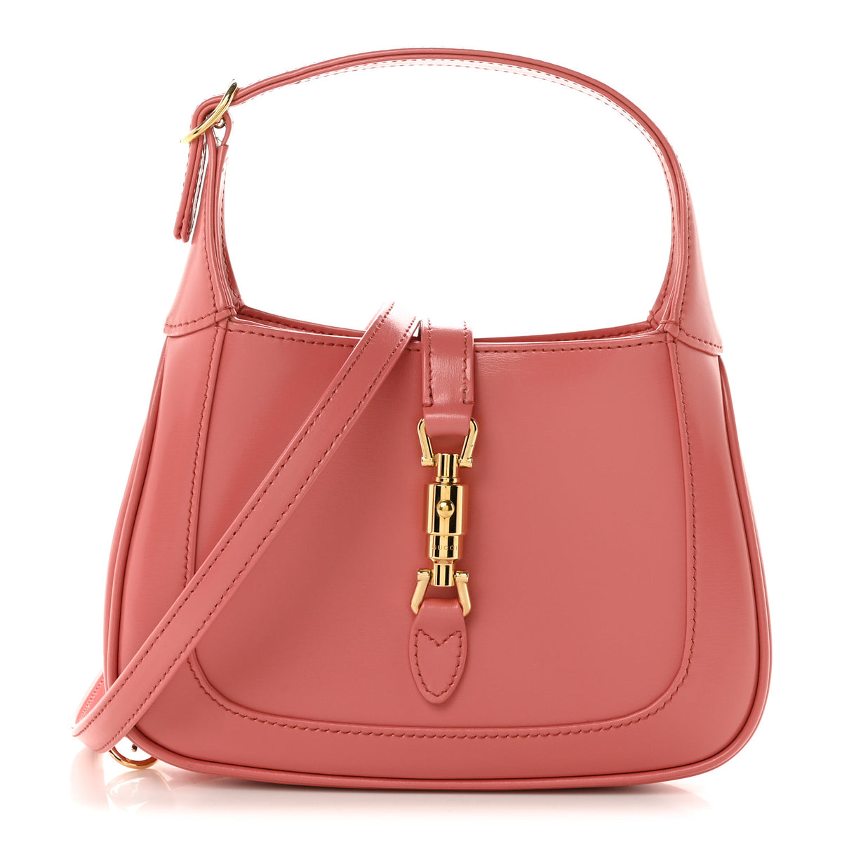 Gucci Boarded Dyana Lux Calfskin Mini Jackie 1961 Hobo Pink 1 of 9