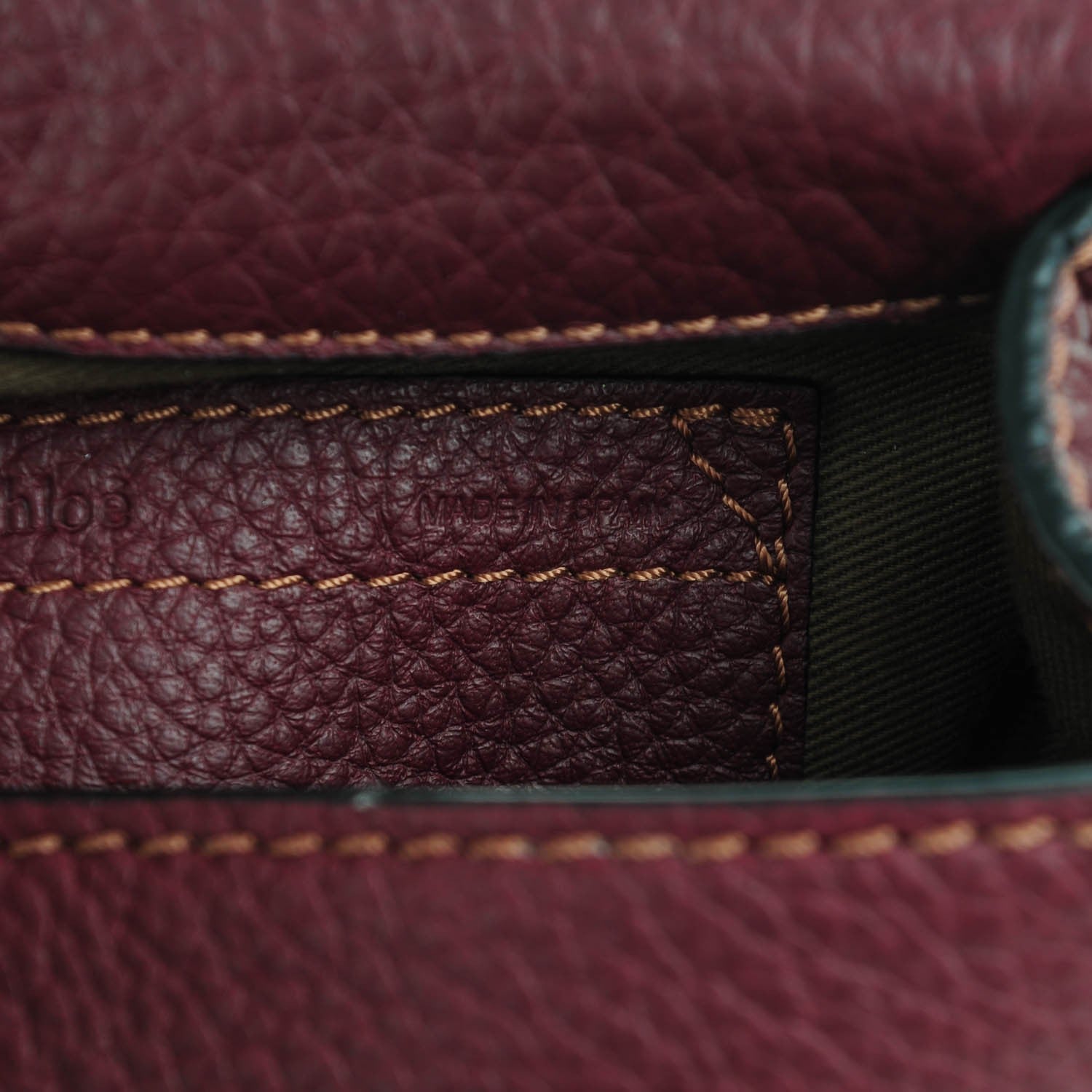 Chloe Calfskin Mini Marcie Round Crossbody Bag Dark Velvet 7 of 7