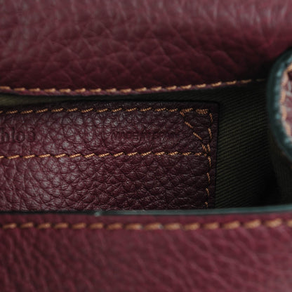 Chloe Calfskin Mini Marcie Round Crossbody Bag Dark Velvet 7 of 7