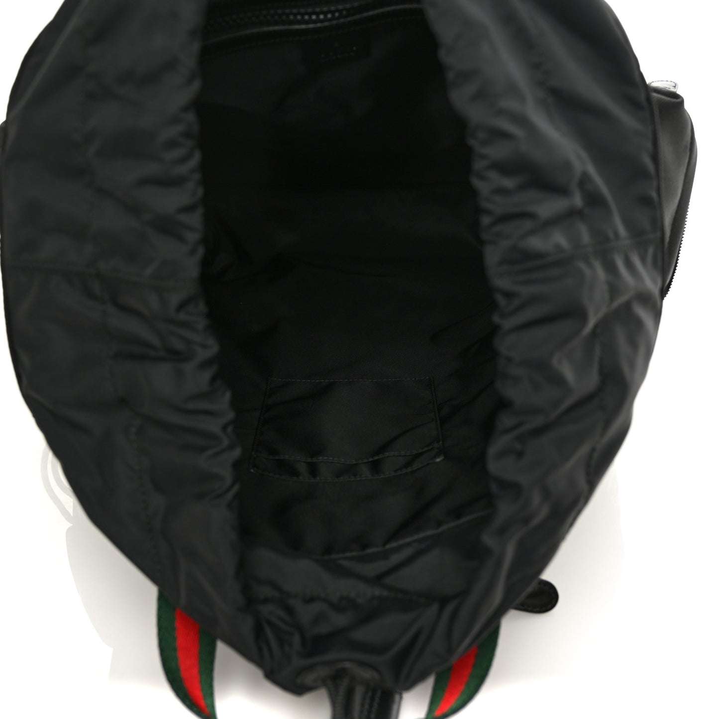 Techno Canvas Web L'Aveugle Par Amour Embroidered Drawstring Backpack Black