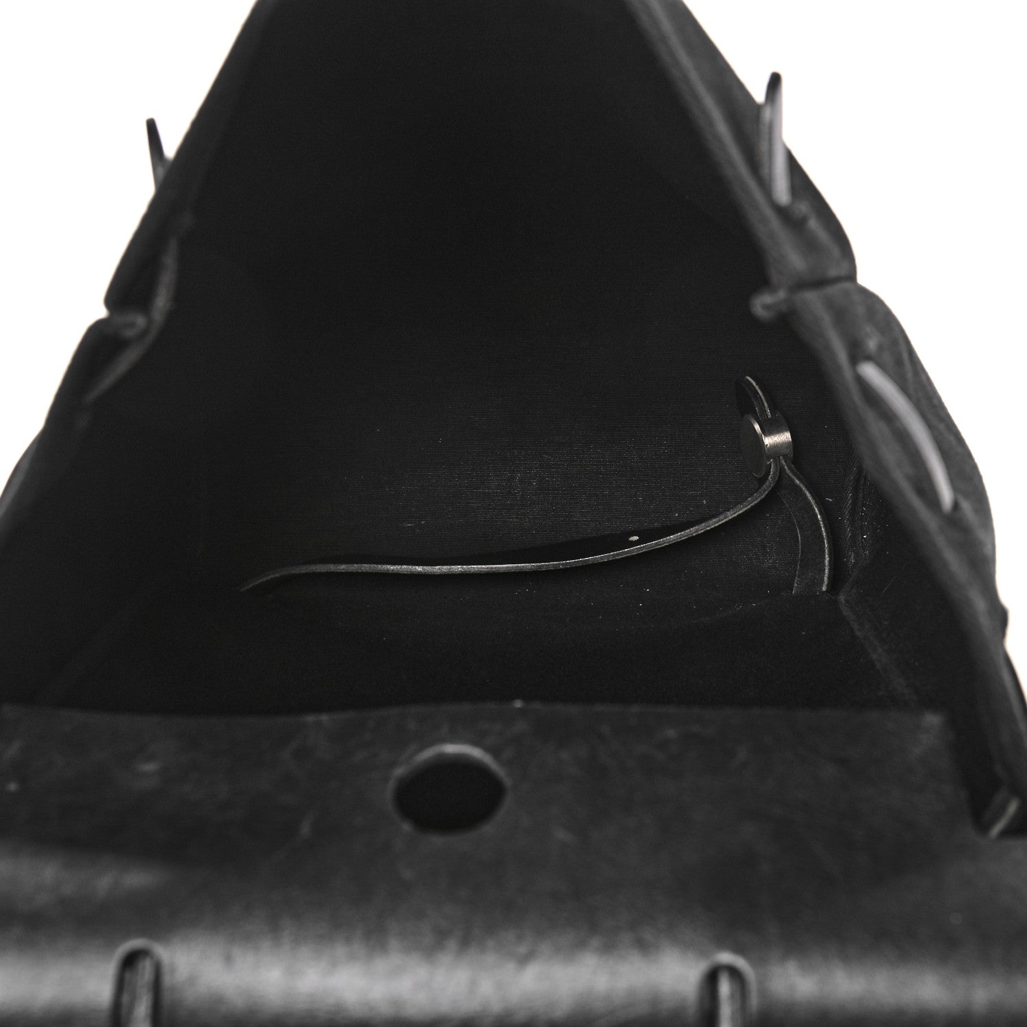 Hermes Toile Vache Calfskin Herbag 39 MM Backpack Black 5 of 13