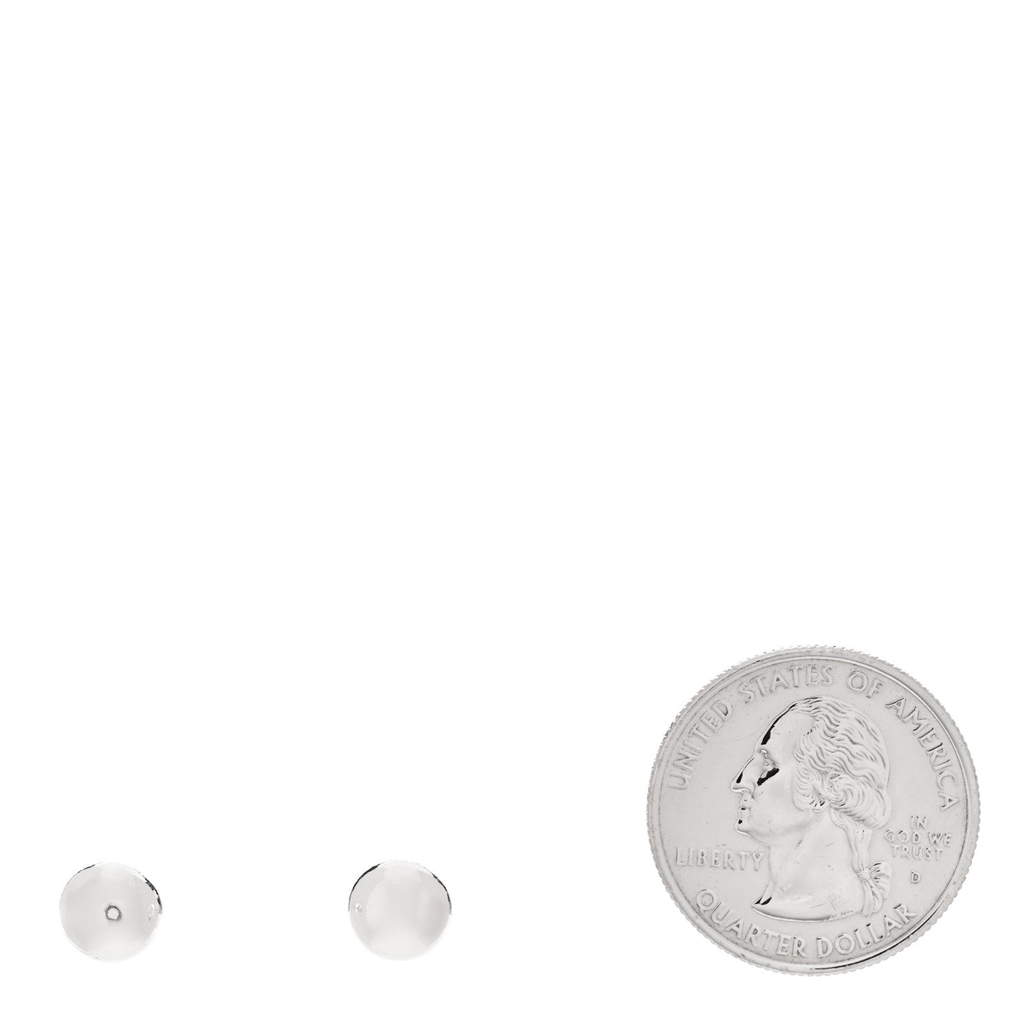 Tiffany Sterling Silver 8mm HardWear Ball Earrings 2 of 4