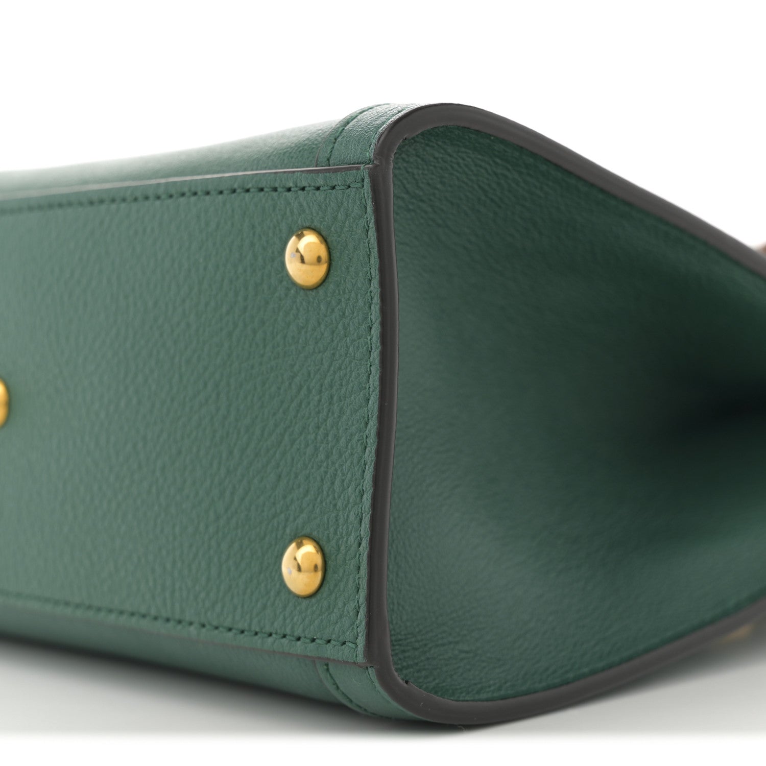 Gucci Wonka Grain Calfskin Mini Diana Tote Bag Green Yellow Fluo 10 of 10