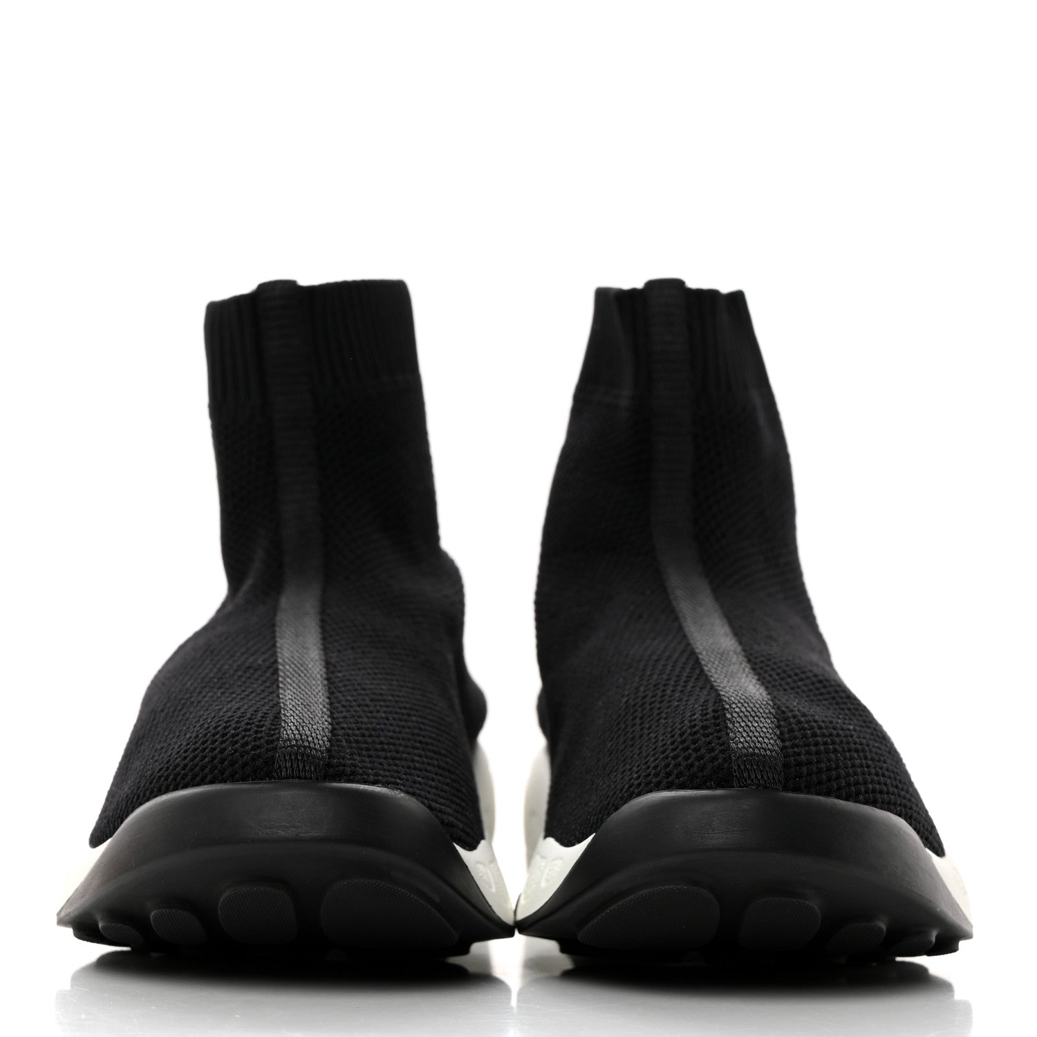 Christian Dior Technical Knit F. Two Point Zero High Top Sneakers 38 Black 2 of 7