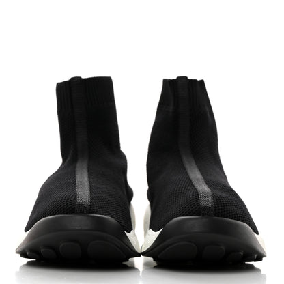Christian Dior Technical Knit F. Two Point Zero High Top Sneakers 38 Black 2 of 7